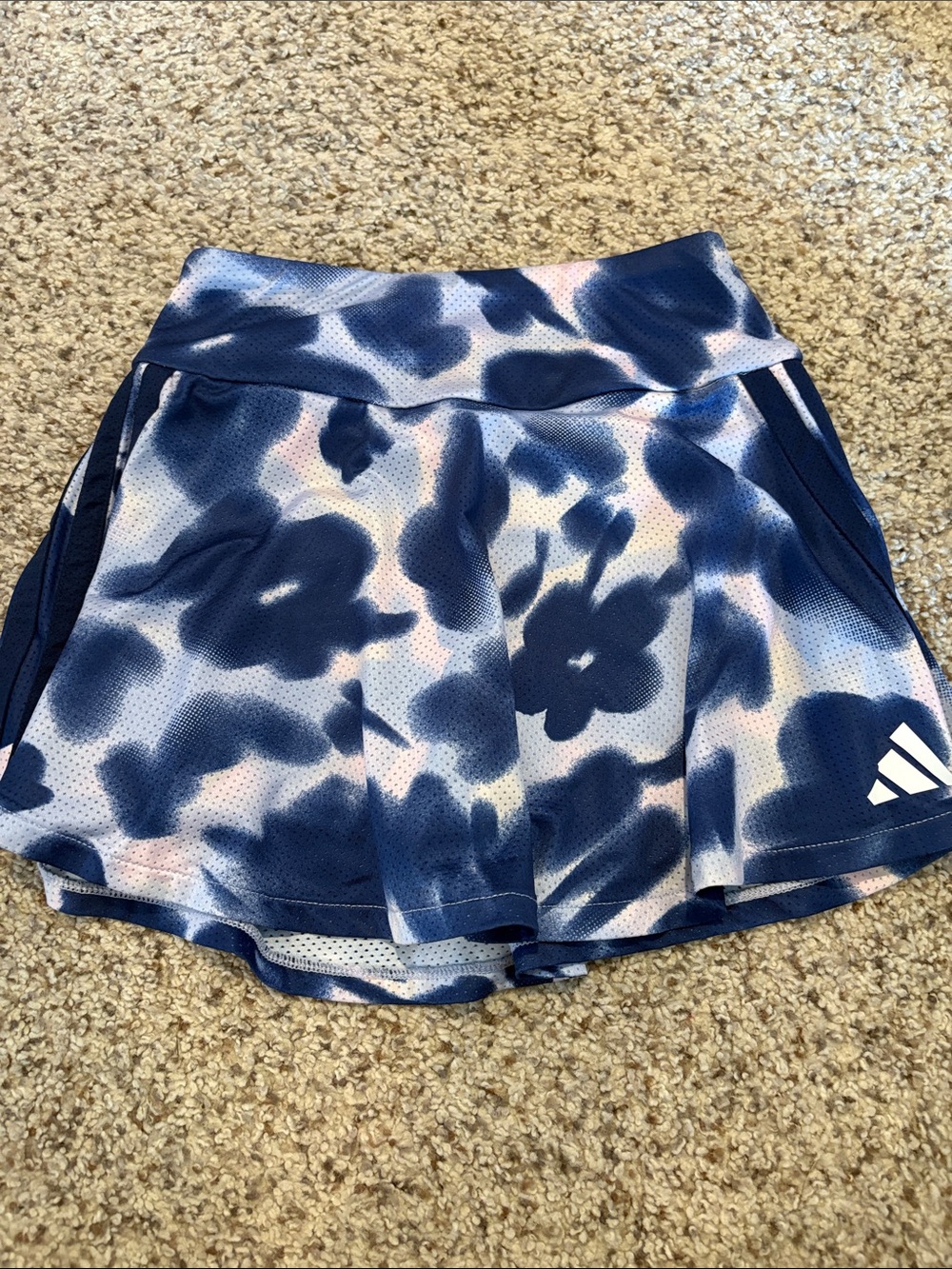 Kid’s Navy Blue Tie-Dye Athletic Skort